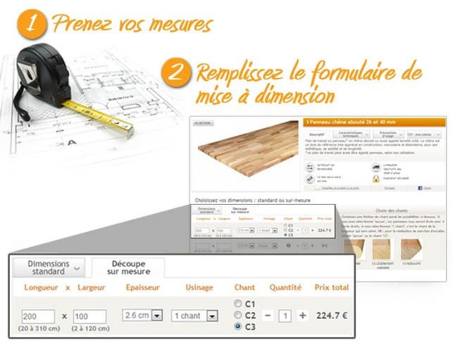 Comment poser un plan de travail sur mesure